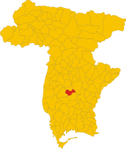 Map of comune of Campoformido (province of Udine, region Friuli-Venezia Giulia, Italy)